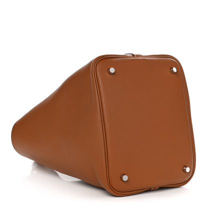 Hermes Taurillon Clemence Picotin 22 MM Gold 3 of 9