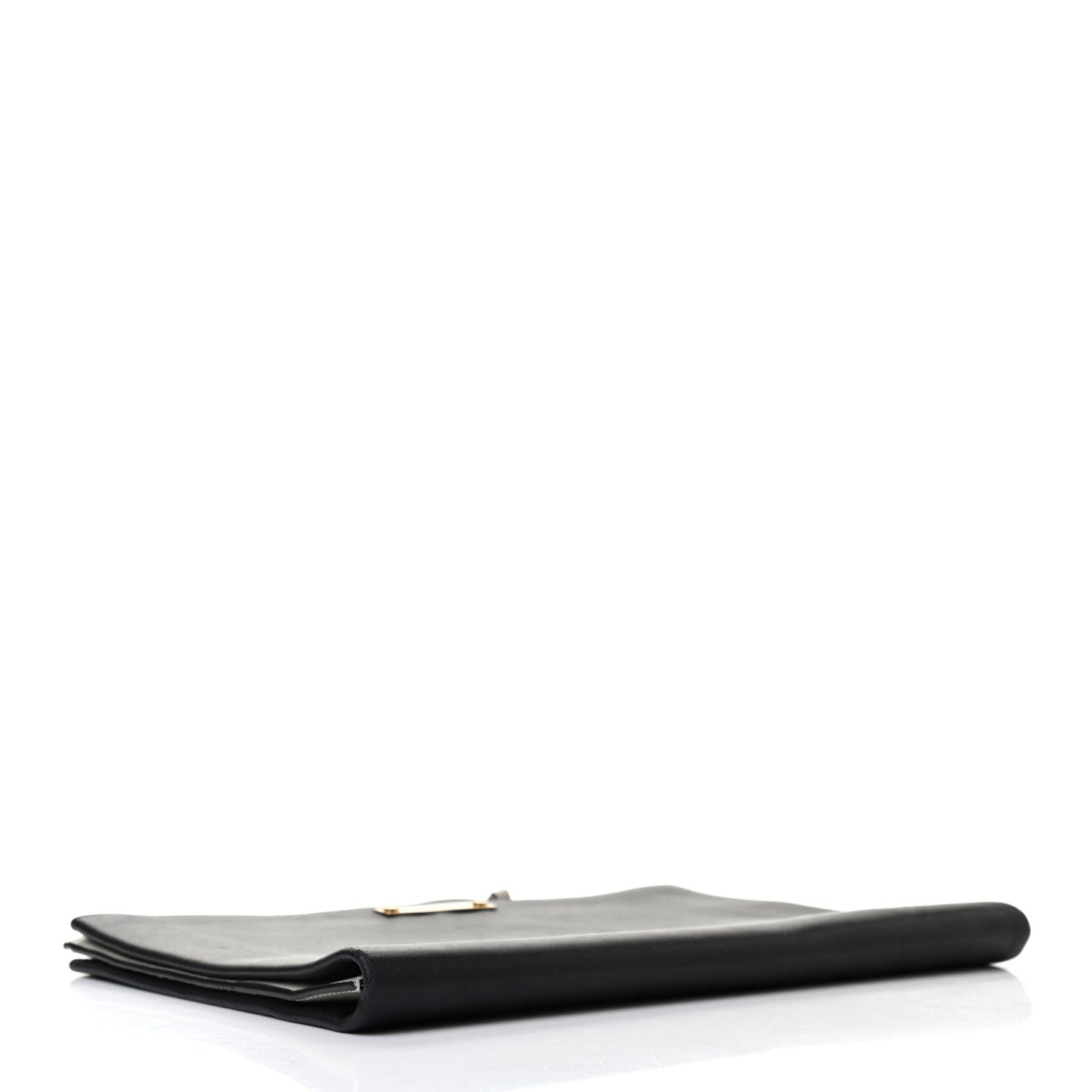 Calfskin Wristlet Pouch Black