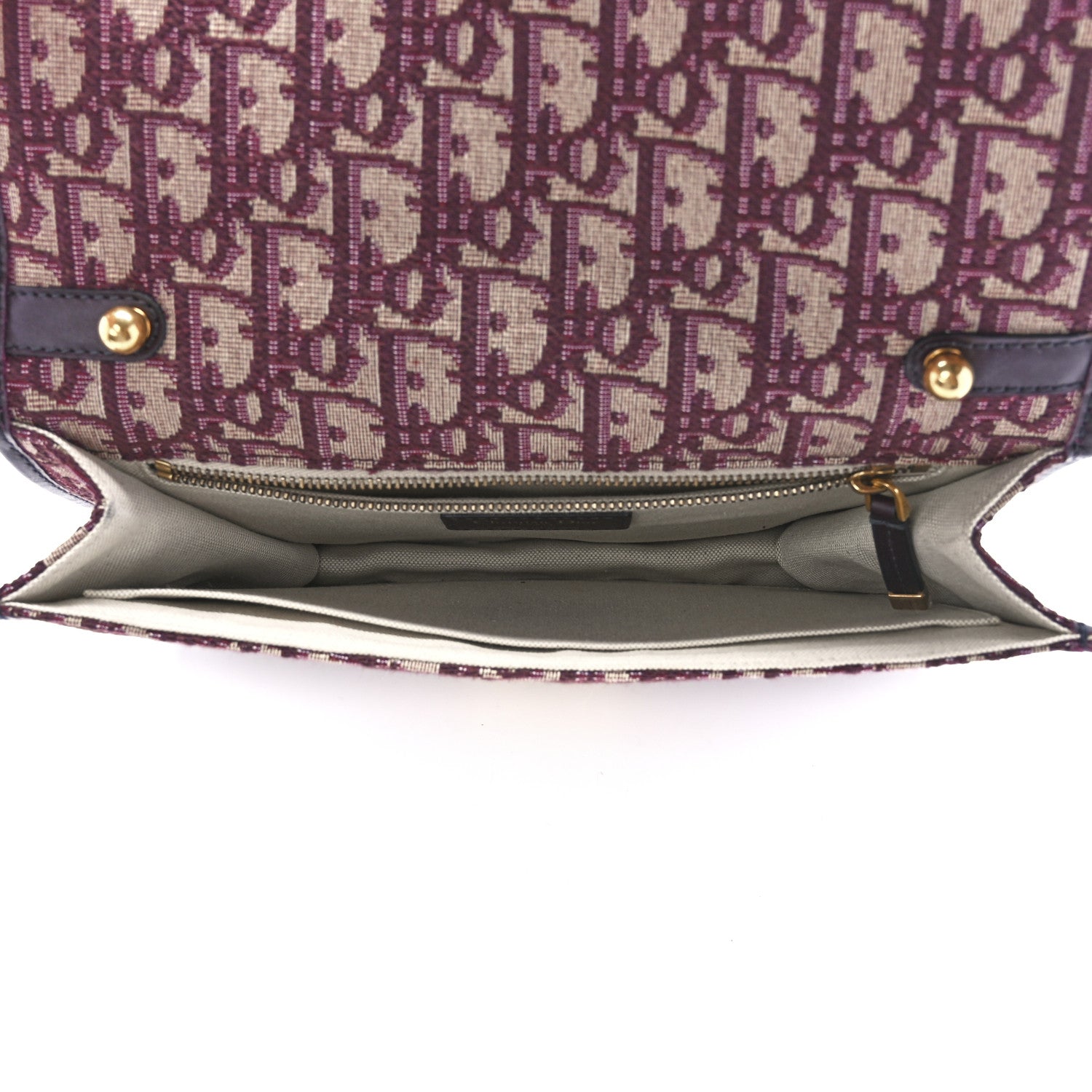 Christian Dior Oblique DiorAddict Flap Bag Burgundy 5 of 12