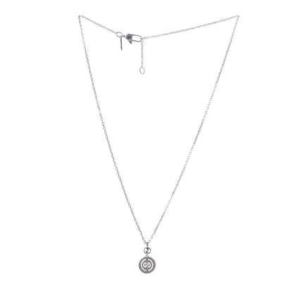 Gucci 18K White Gold Diamond 10mm Icon Twirl Pendant Necklace 3 of 5