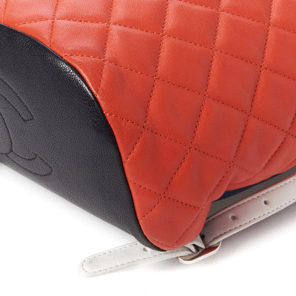 Chanel Lambskin Quilted Small Cuba Urban Spirit Backpack Orange 4 of 8