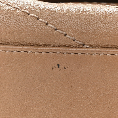 Saint Laurent Vintage Lambskin Chevron Monogram Small Nolita Light Carmel 13 of 13
