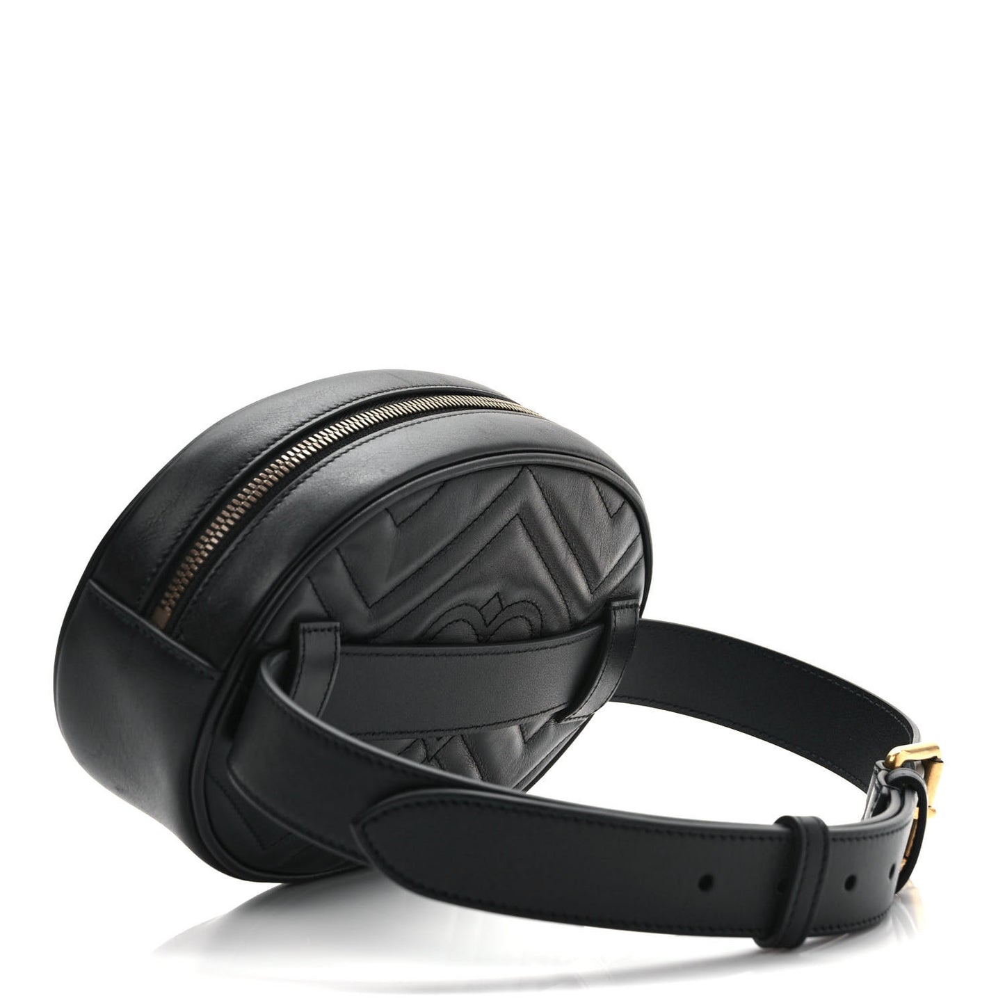 Calfskin Matelasse GG Marmont Belt Bag 75 30 Black