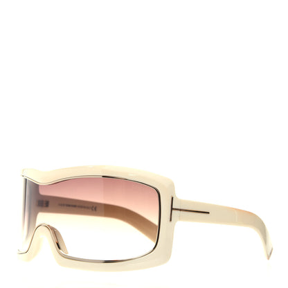 Tom Ford Olga Square Shield Sunglasses TF305 White 1 of 8