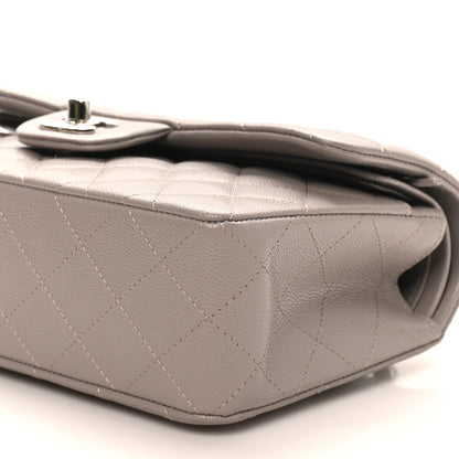 Chanel Caviar Quilted Small Double Flap Grey 10 of 11
