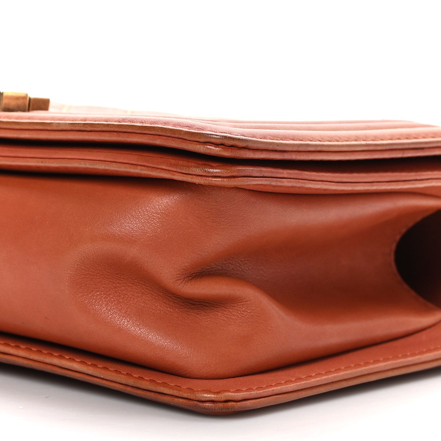 Calfskin Medium Boy Flap Brown