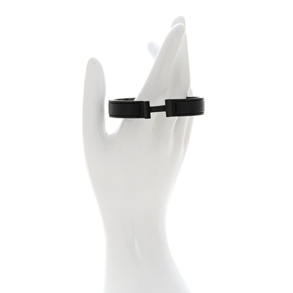 Hermes Matte Enamel Narrow Clic Clac HH Bracelet T5 So Black 2 of 5