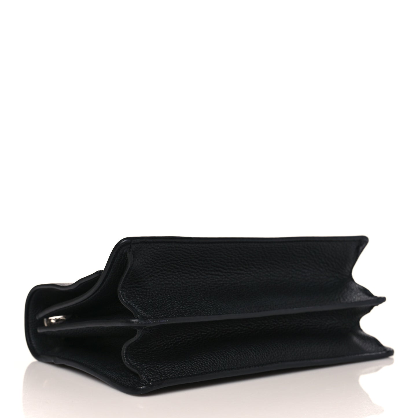 Grained Calfskin Medium Monogram Sunset Crossbody Black