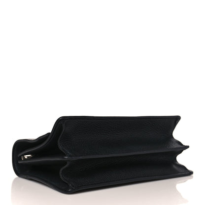 Saint Laurent Grained Calfskin Medium Monogram Sunset Crossbody Black 3 of 9