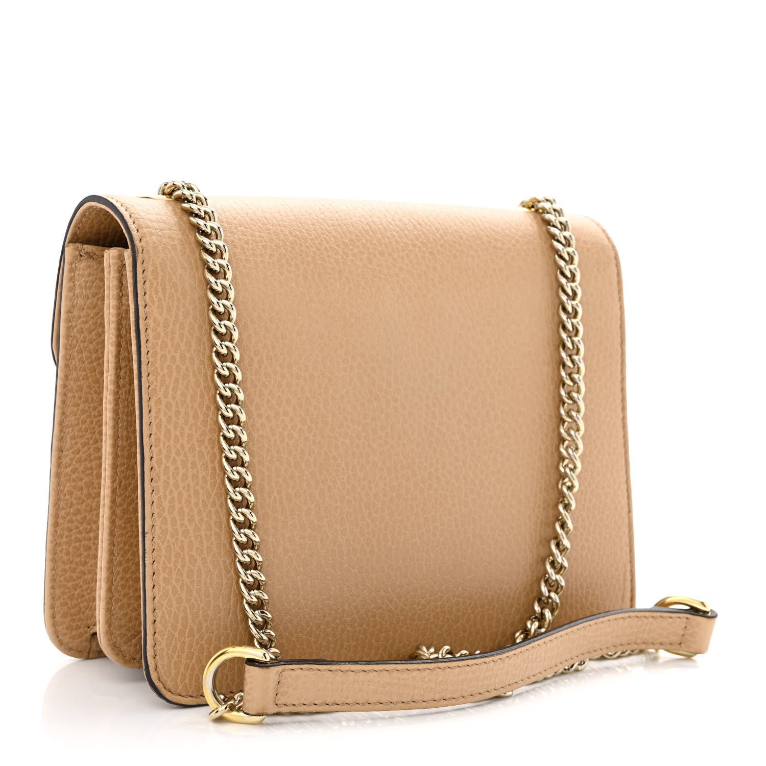 Gucci Dollar Calfskin Small Interlocking G Shoulder Bag Camelia 3 of 14