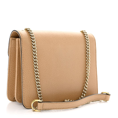 Gucci Dollar Calfskin Small Interlocking G Shoulder Bag Camelia 3 of 14