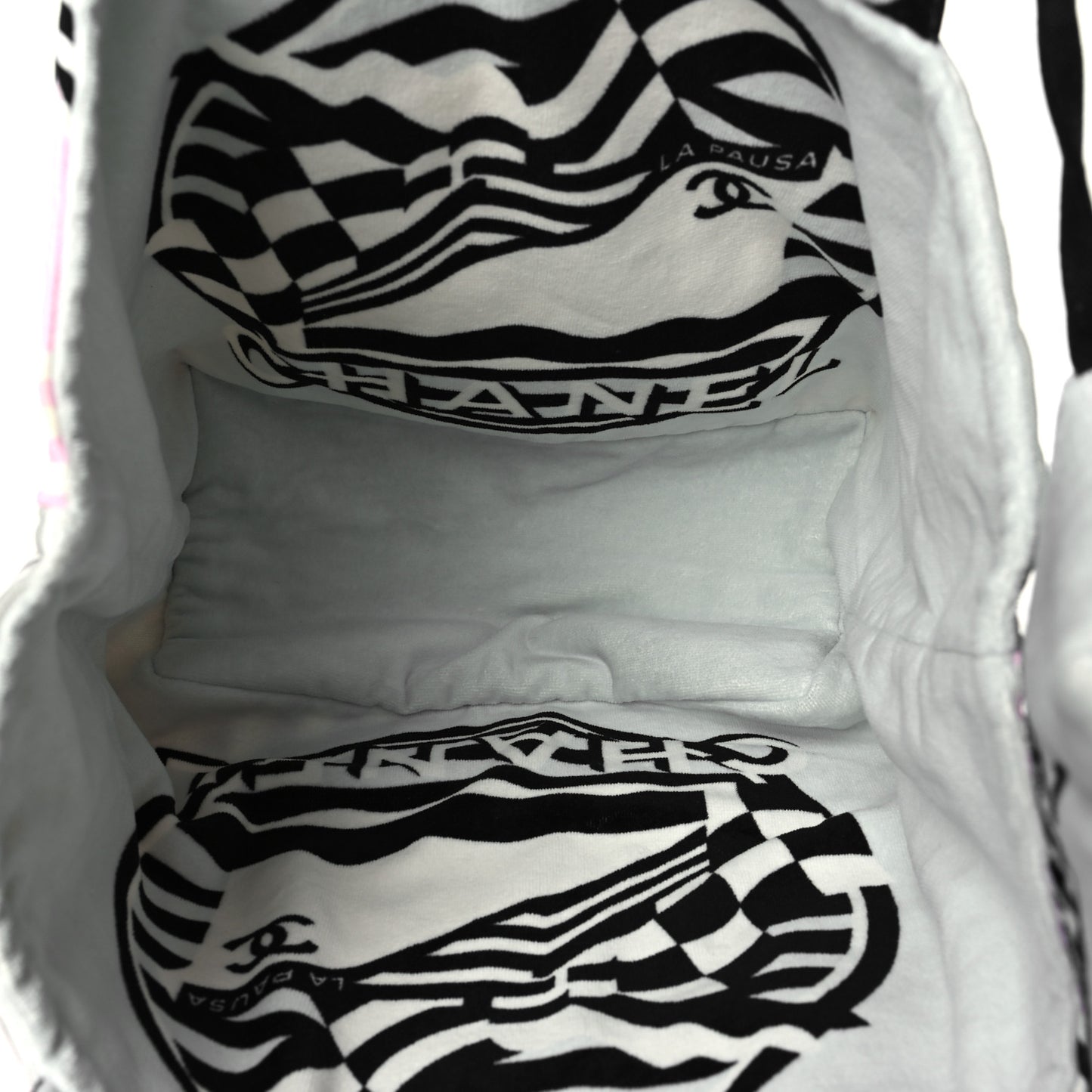 Terry Cloth Cotton La Pausa Bay Reversible Beach Tote