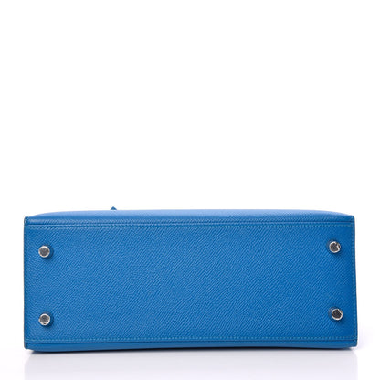 Hermes Epsom Kelly Sellier 25 Bleu Zanzibar 7 of 37