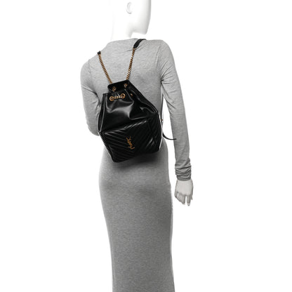 Saint Laurent Lambskin Matelasse Monogram Joe Backpack Black 2 of 11