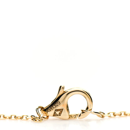 Cartier 18K Yellow Gold Mother Of Pearl Diamond Caresse D'Orchidees Par Cartier Necklace 3 of 5