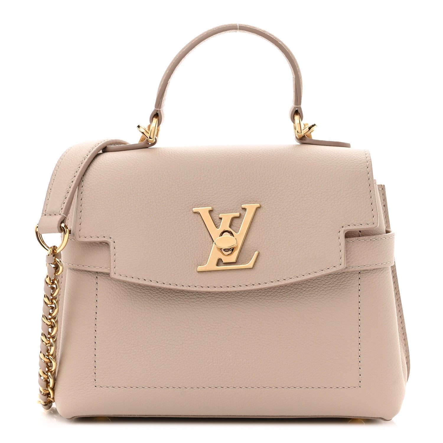 Louis Vuitton Soft Calfskin Mini Lockme Ever Greige 1 of 8