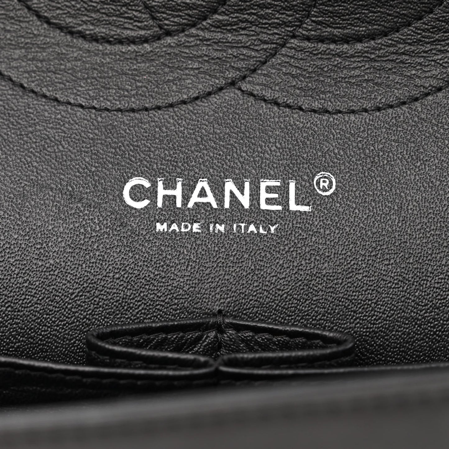 Lambskin Chevron Quilted Jumbo Double Flap So Black
