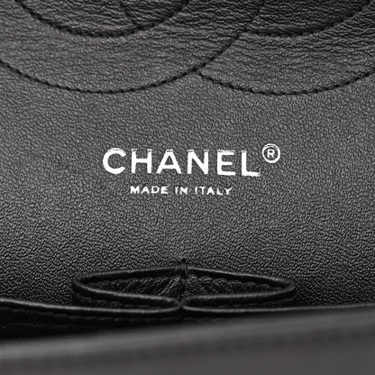 Chanel Lambskin Chevron Quilted Jumbo Double Flap So Black 6 of 15