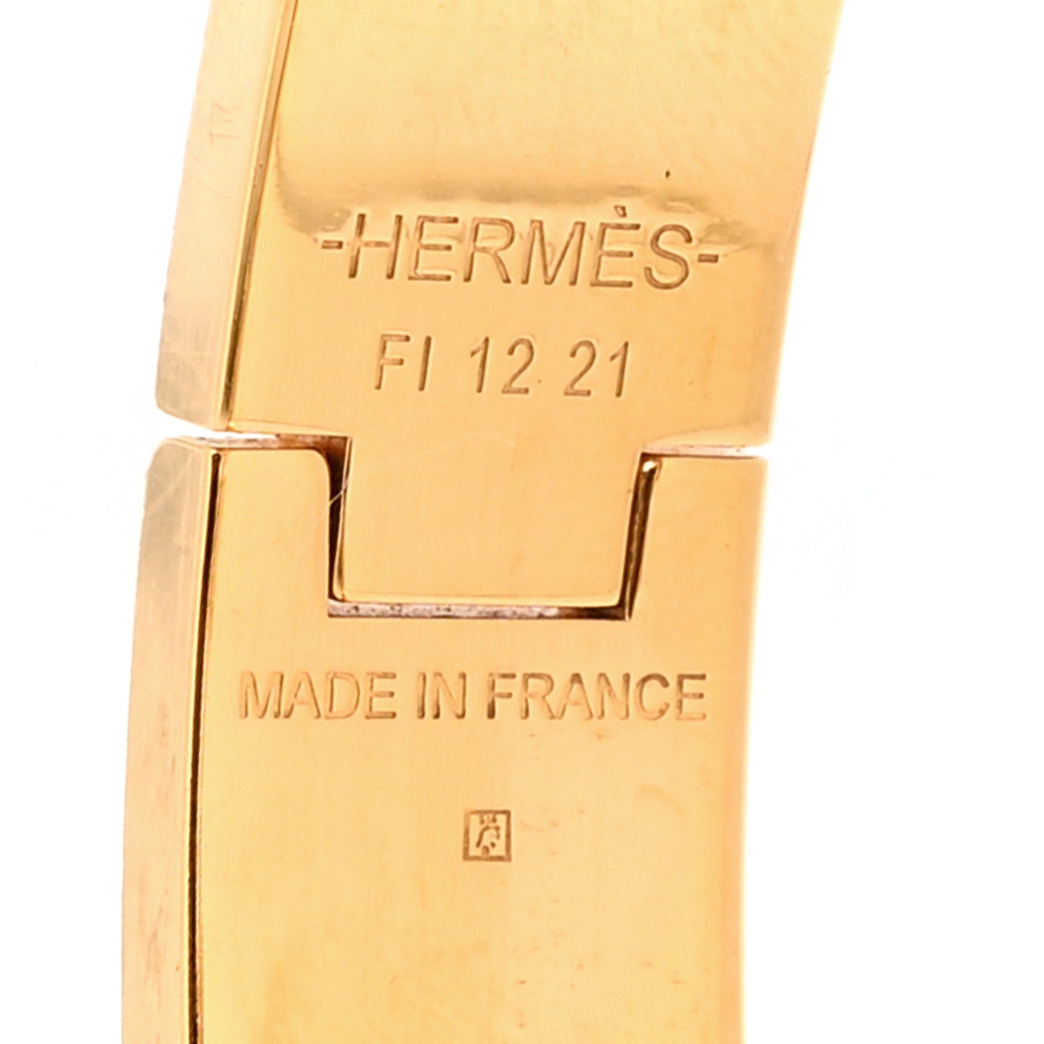 Hermes Enamel Narrow Clic Clac H Bracelet GM Marron Glace 4 of 6