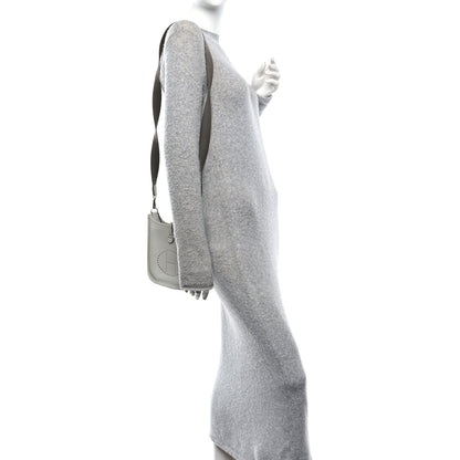 Hermes Taurillon Clemence Amazone Evelyne TPM Gris Perle Etain 2 of 10