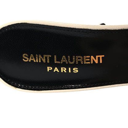Saint Laurent Calfskin New Belfagor 110mm Mules 37 Pearl 8 of 9