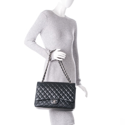 Chanel Caviar Quilted Maxi Double Flap Black 2 of 8