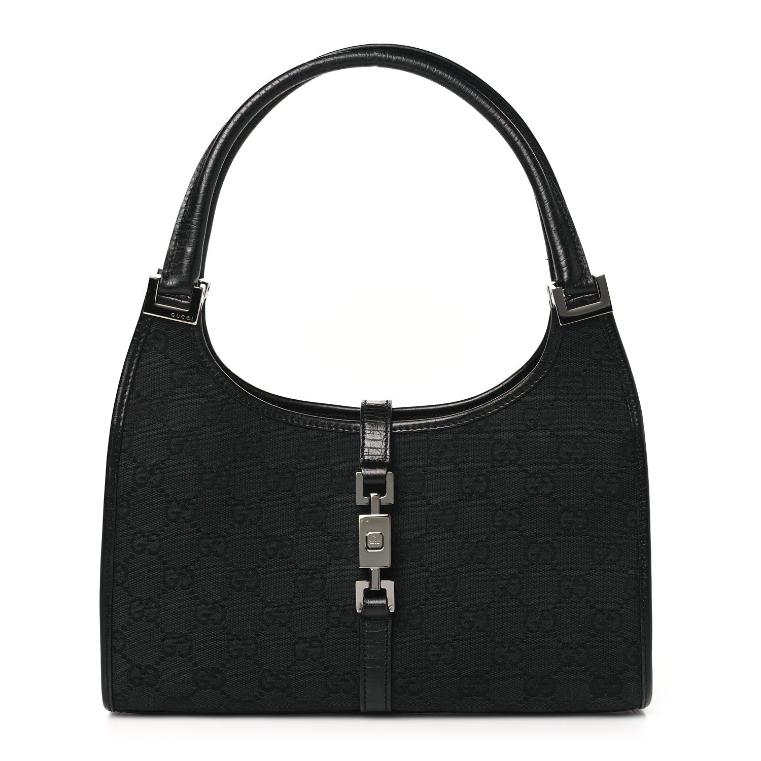 Gucci Monogram Small Bardot Black 1 of 11