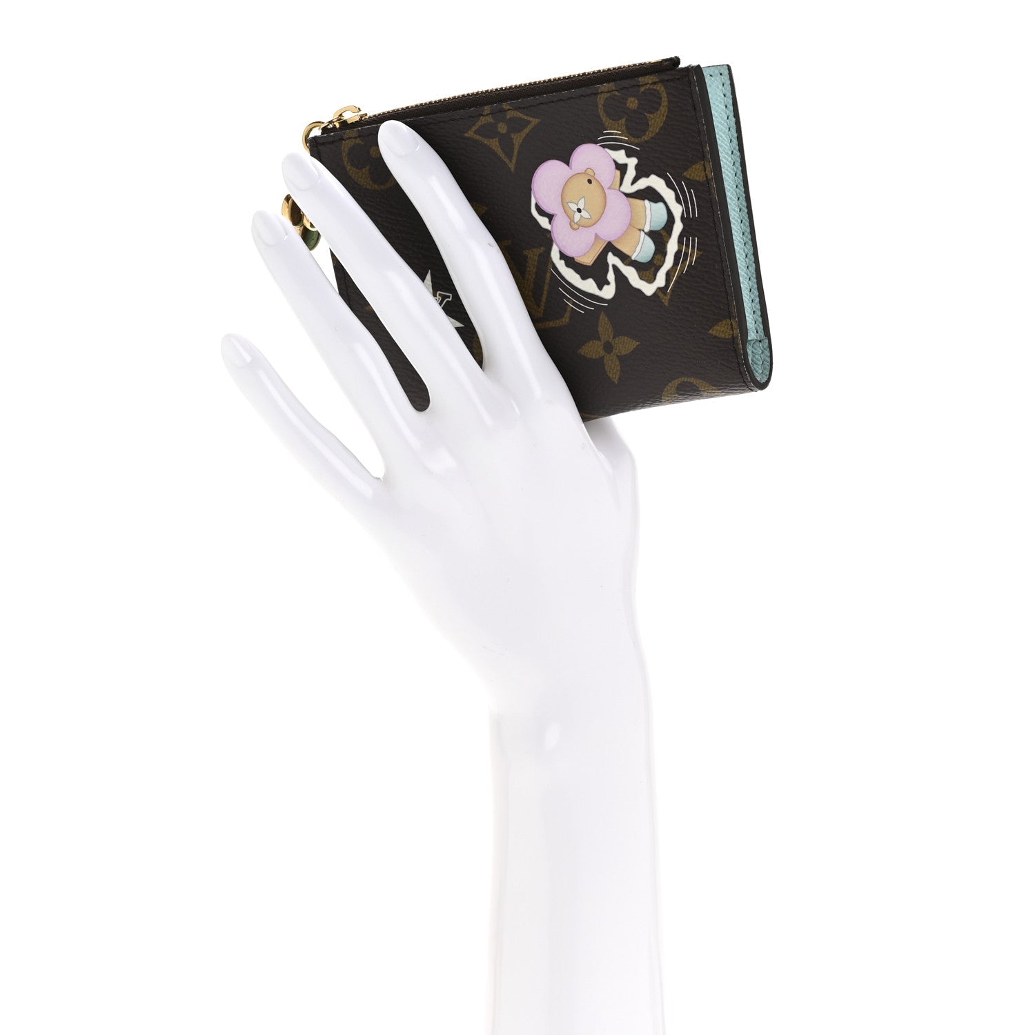 Louis Vuitton Monogram Snow Show Lisa Wallet Azur Frost 2 of 10