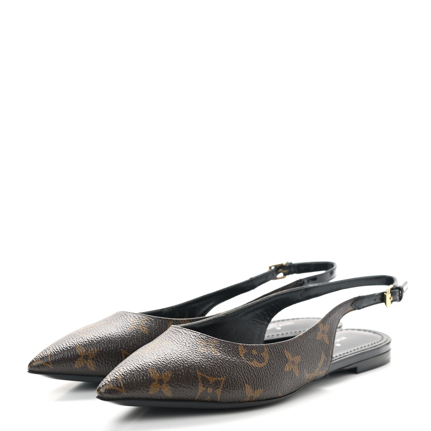 Louis Vuitton Patent Monogram Cherie Slingback Ballerina Flats 36 3 of 9