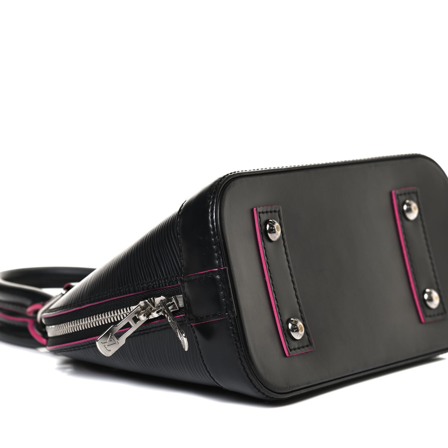 Louis Vuitton Epi Alma BB Black Hot Pink 10 of 17