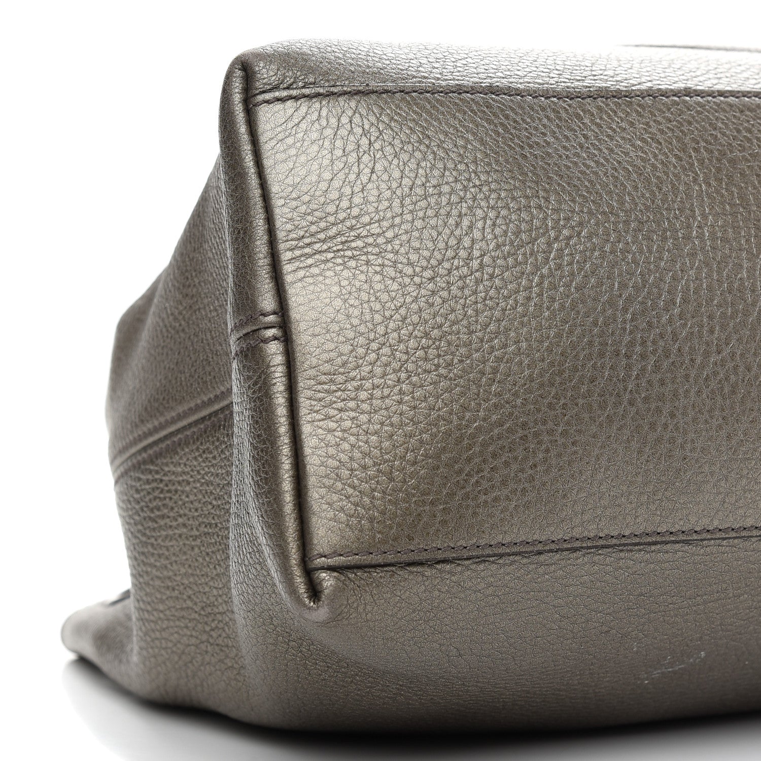 Gucci Metallic Pebbled Calfskin Medium Soho Chain Shoulder Bag Sasso 7 of 15