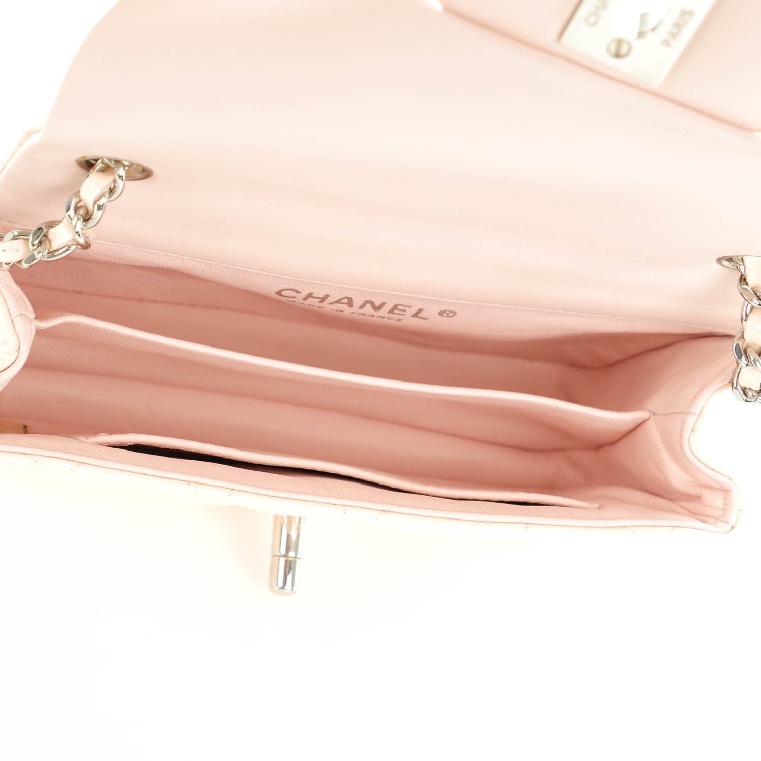 Chanel Patent Calfskin Quilted Extra Mini Flap Pink 6 of 8