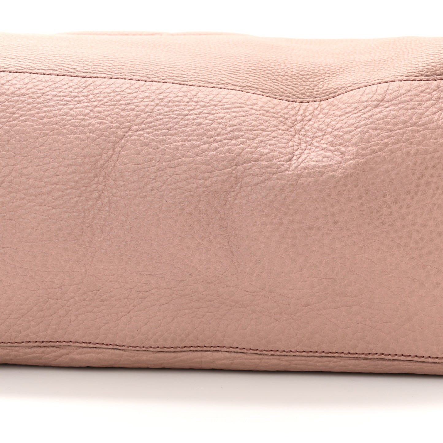 Pebbled Calfskin Large Soho Chain Shoulder Bag Dark Cipria