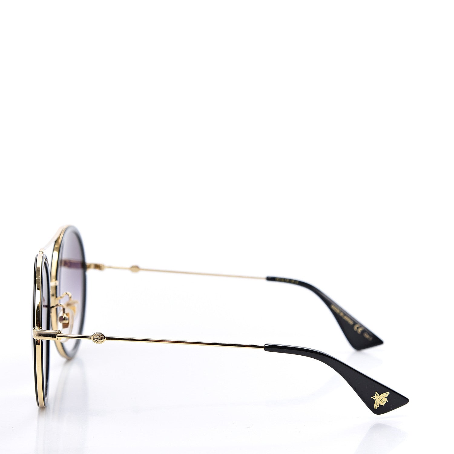 Gucci Round Frame Sunglasses GG0061S Black 3 of 8