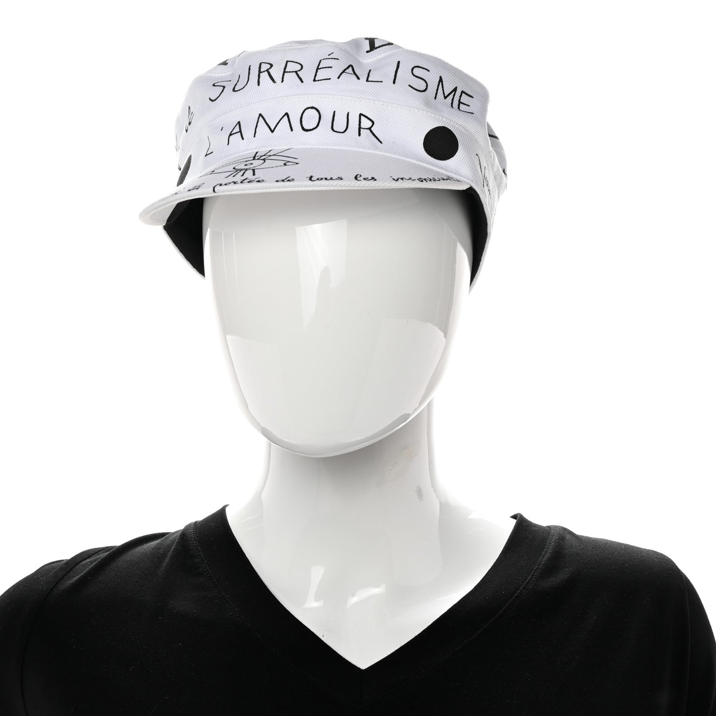 Daydream Words Print Cap Hat 57 White