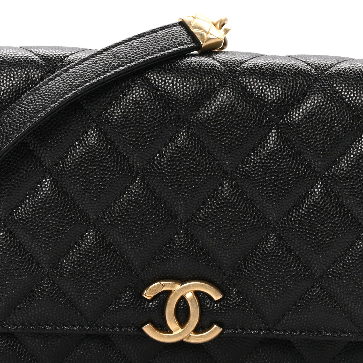 Chanel Caviar Quilted Bracelet On Chain Wallet On Chain WOC Black 8 of 11