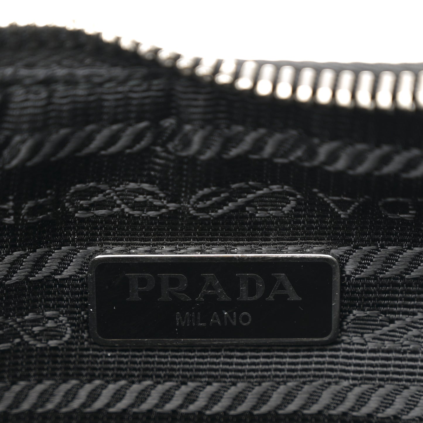 Tessuto Nylon Saffiano Mini Re-Edition 2005 Bag Black