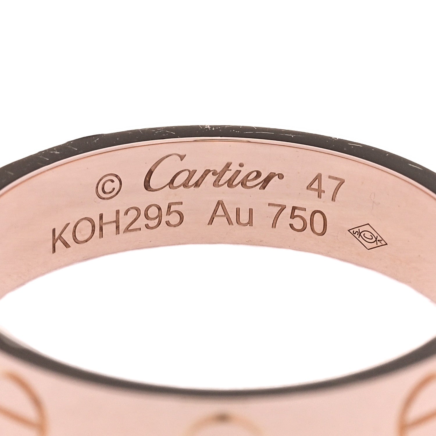 Cartier 18K Pink Gold 3.5mm LOVE Wedding Band Ring 47 4 4 of 4