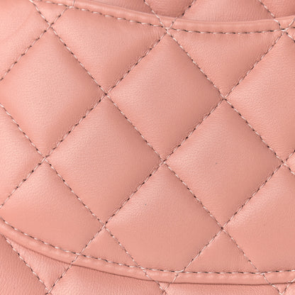 Chanel Lambskin Quilted Mini Square Flap Dark Pink 10 of 11