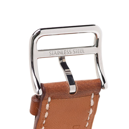 Hermes Barenia 38mm Apple Watch Double Tour Band Fauve 8 of 9