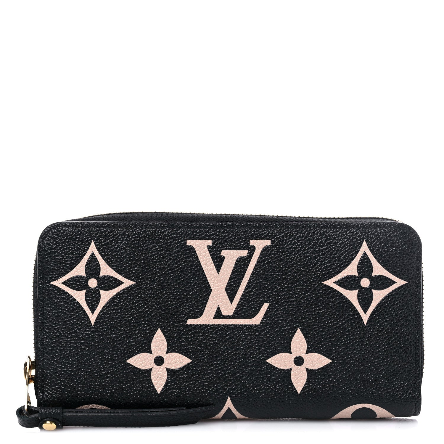 Louis Vuitton Empreinte Monogram Giant Zippy Wallet Black Beige 1 of 6