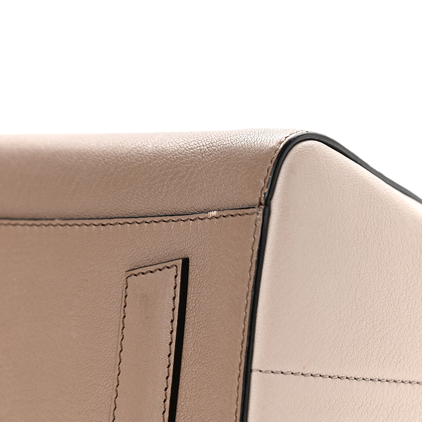 Sugar Goatskin Small Tri-Color Antigona Linen