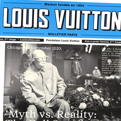 Louis Vuitton Calfskin Newspaper Print Pouch 9 of 11