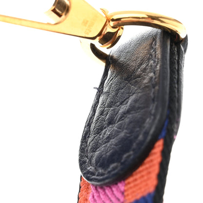 Hermes Taurillon Clemence Amazone Maxi Quadrille Evelyne TPM Bleu Nuit Bleu Saphir Anemone Capucine 11 of 12
