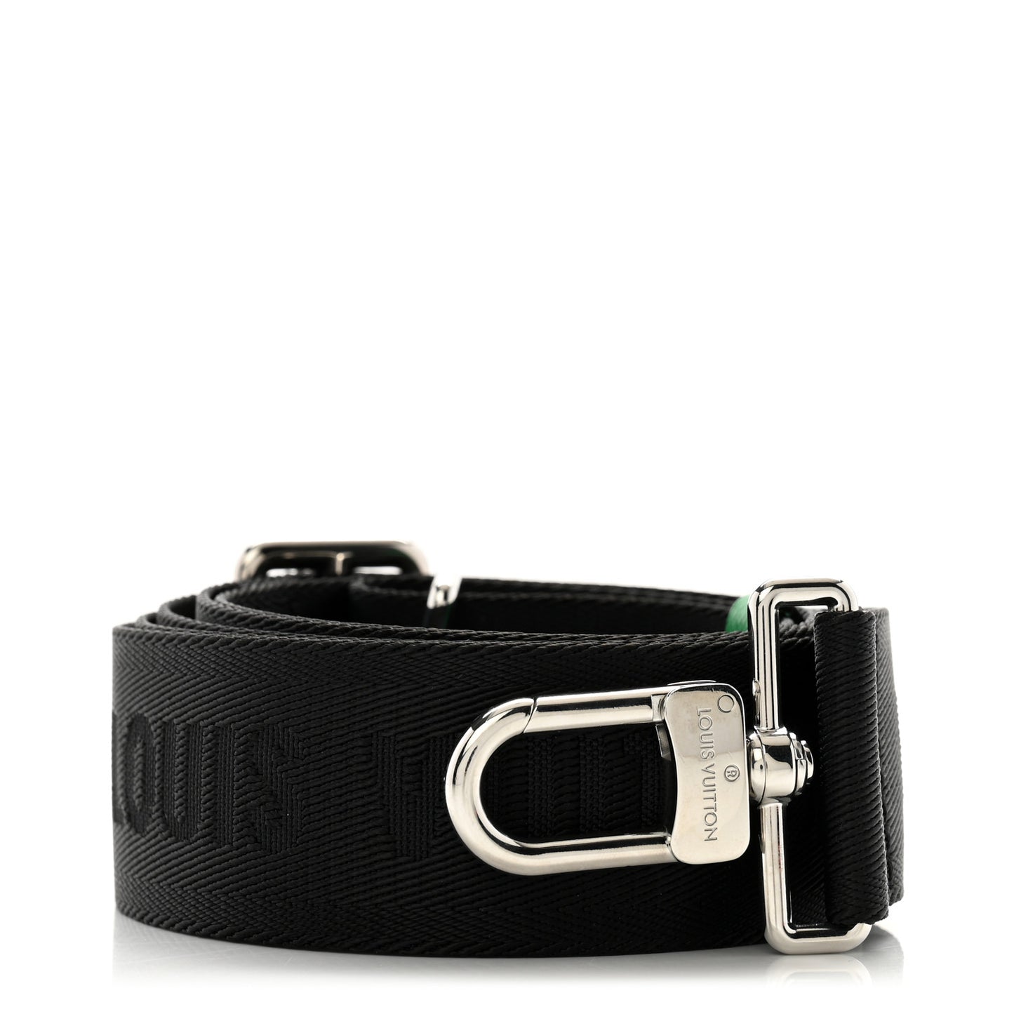 Nylon Alpha Messenger Strap Black Cactus Green