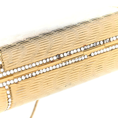 Judith Leiber Crystal Minaudiere Clutch Gold 21 of 25