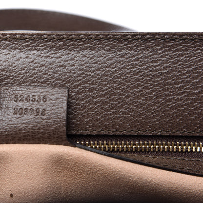 Gucci GG Supreme Monogram Web Ophidia Vertical Tote Brown 9 of 11