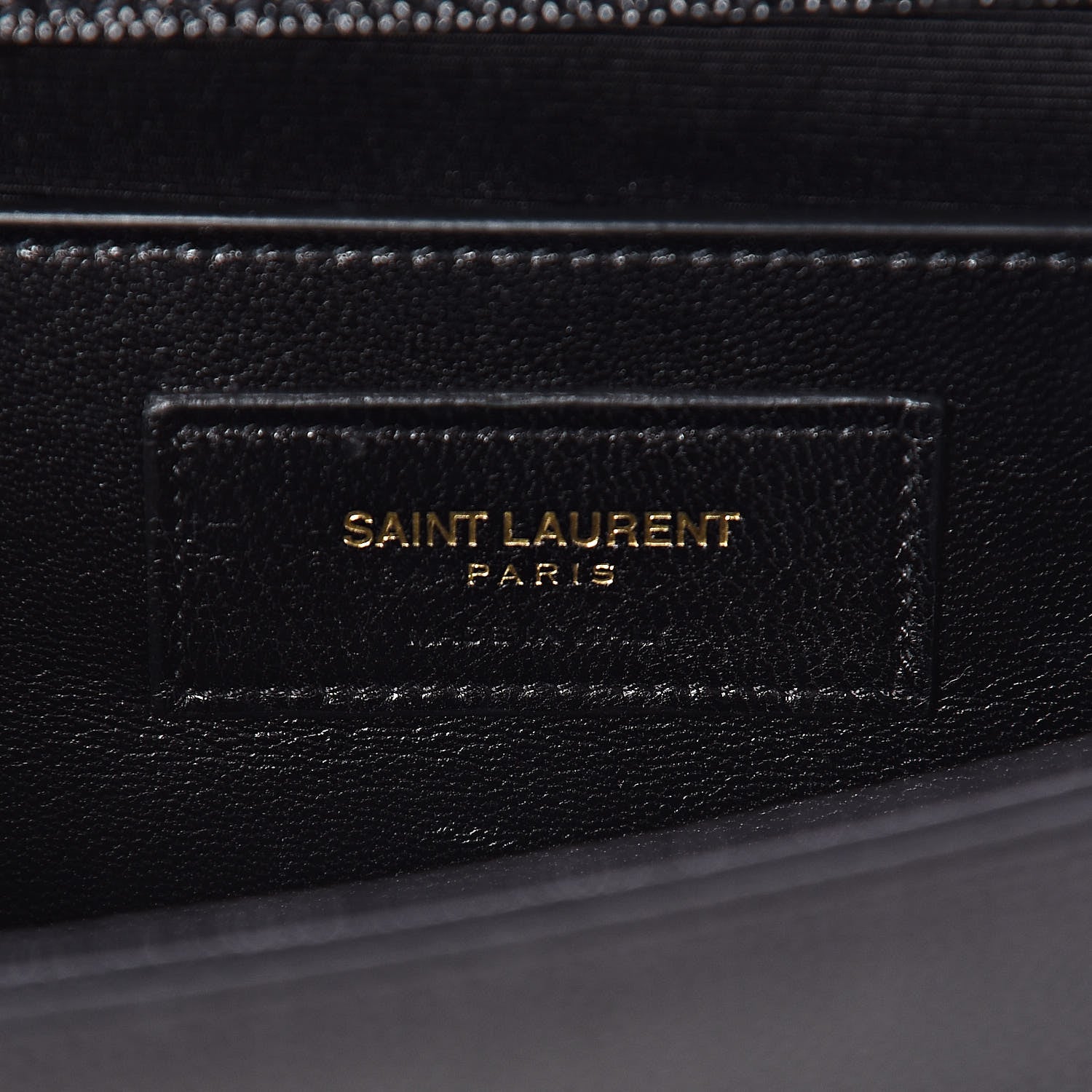 Saint Laurent Grain De Poudre Monogram Cassandre Clutch Black 6 of 9