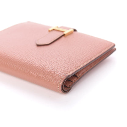 Hermes Chevre Mysore Bearn Compact Wallet Crevette 8 of 9