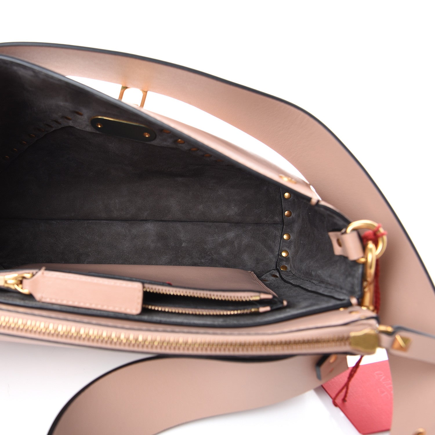 Valentino Garavani Vitello Rockstud Hype Shoulder Bag Rose Cannelle 4 of 12